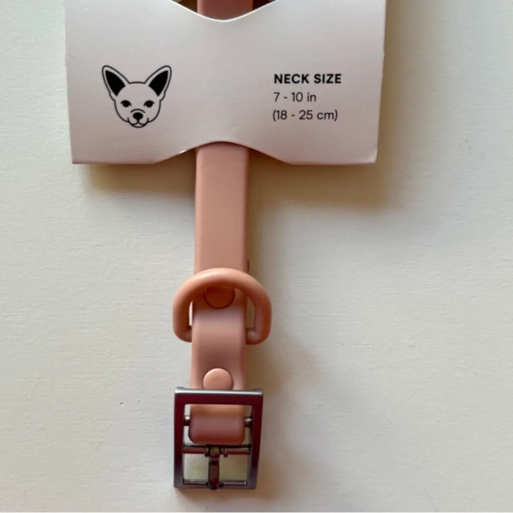Wild One Collar in Blush XS NEW $38 EXTRA SMALL 7”-10